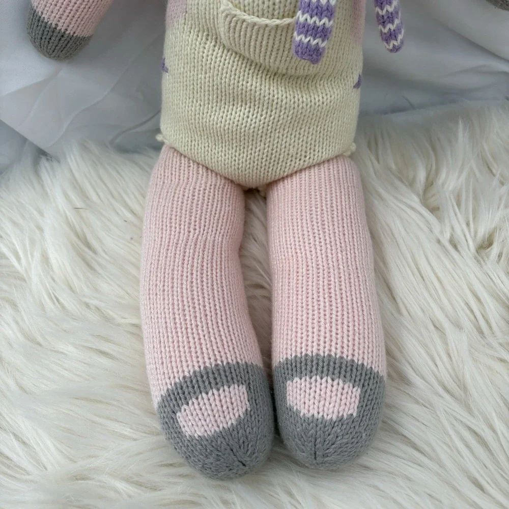 Blabla Fleur Bunny Rabbit Pink Purple Scarf 16